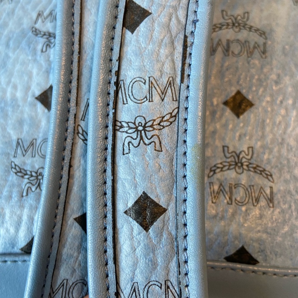 MCM stark side stud backpack in visetos